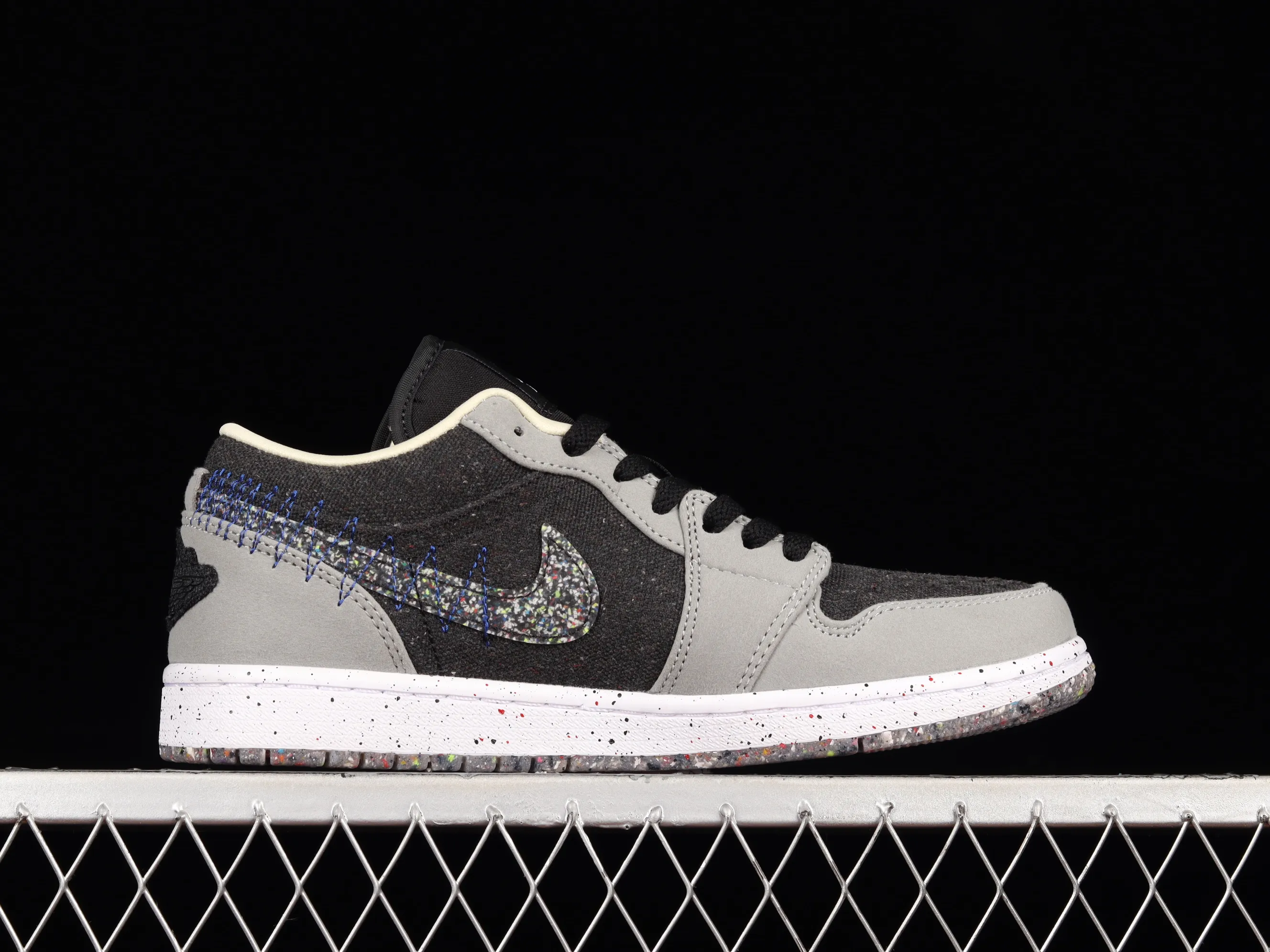 All categories Air Jordan Jordan series basketball shoes Air Jordan 1 Low G version pure original Air Jordan 1 Low AJ1 Joe 1 gray blue black stitching low-top cultural leisure sports sneakers DM4657-001